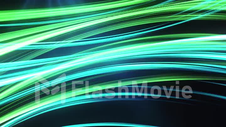 Blue green abstract waving background