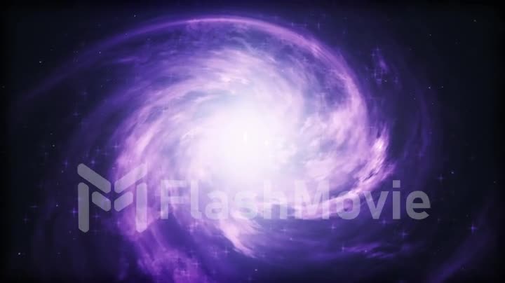 Spiral galaxy, animation of Milky Way